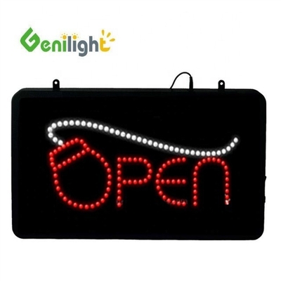 56*33cm RGB パネルのサイズ Genilight 屋内LEDオープンライトサイン インターネットアクセスショップ