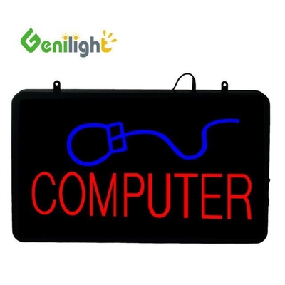 56*33cm RGB パネルのサイズ Genilight 屋内LEDオープンライトサイン インターネットアクセスショップ