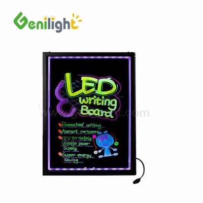 OEM クリア テンパール ガラス 消去可能な LED メッセージ 書き板 RGB SMD5050 LED ストライプ