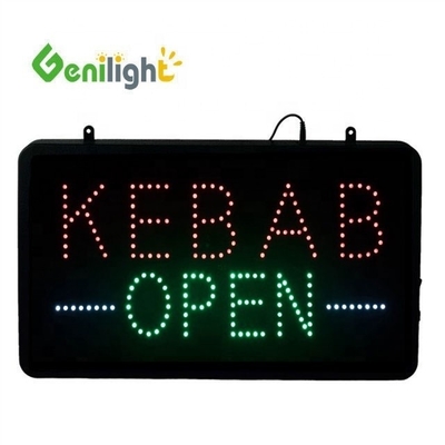 パワー証明書 ABSオープンモールドバーガーズ KEBABS LEDサイン サイズと色をカスタマイズ