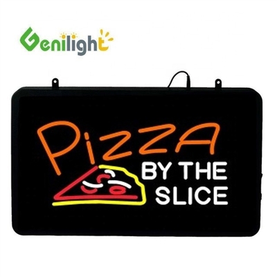 パーソナライズされた Genilight 22*13インチ CE RoHS アクリルピザ BY THE SLICE LEDネオンオープンサイン