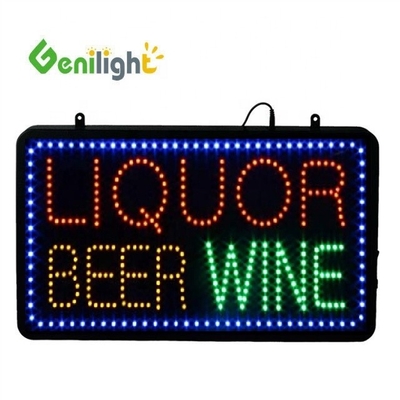 閃きアニメーション Genilight 22*13インチ LEDオープンネオンサイン オーダーメイドブランドに最適
