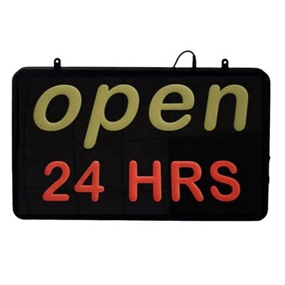 22*13インチ LED ネオンサイン 24時間オープンレター パーソナライズ可能 CE RoHS 認証