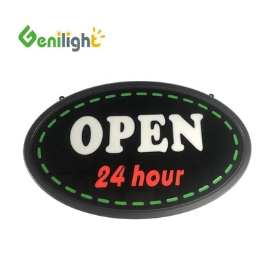 22*13インチ LED ネオンサイン 24時間オープンレター パーソナライズ可能 CE RoHS 認証