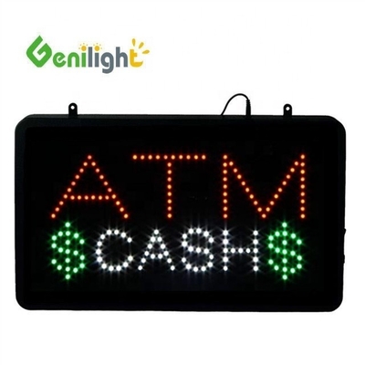 Genilight 22*13インチ スーパー明るさ LEDチェック キャッシングレター 室内用ネオンオープンサイン