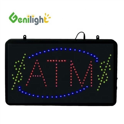 Genilight 22*13インチ スーパー明るさ LEDチェック キャッシングレター 室内用ネオンオープンサイン