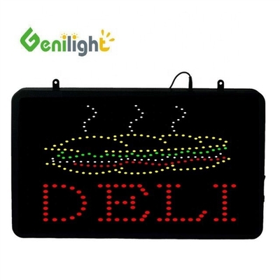明るさ Genilight 室内 22*13インチデザイン DC12V LEDサンドウィッチ オープンネオンライトサイン