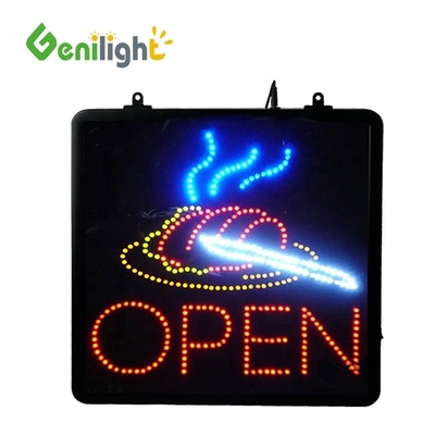 明るさ Genilight 室内 22*13インチデザイン DC12V LEDサンドウィッチ オープンネオンライトサイン