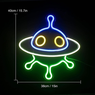 アクリル宇宙船のネオンサイン 壁飾りとUFOLEDナイトライト用にカスタマイズされた