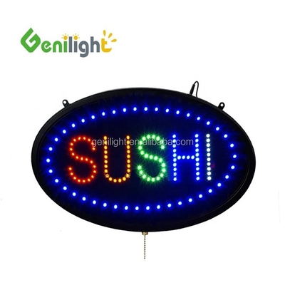 カスタム文字 SUSHI魚 LEDネオンサイン 矩形電源証明書 CE ROHS など