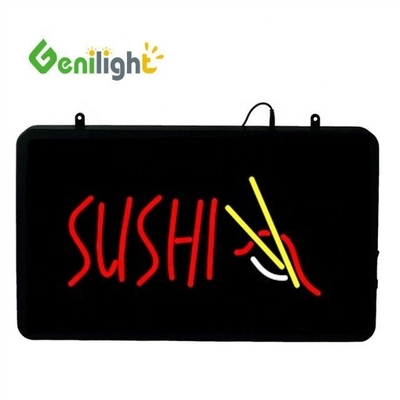 カスタム文字 SUSHI魚 LEDネオンサイン 矩形電源証明書 CE ROHS など
