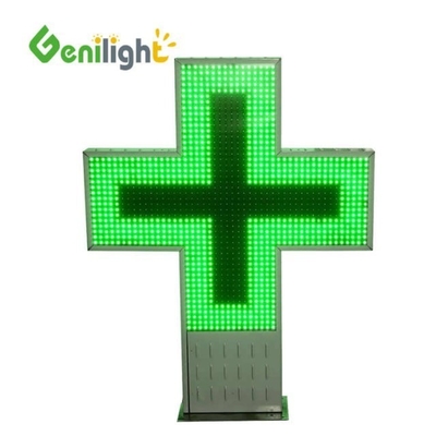P16 P20 ピクセル 3D LED 薬局クロスディスプレイサイン RS232 RF コントロール通信