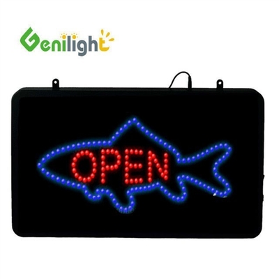 56*33cm DC12V Genilight フライドチキンショップの広告LEDオープンサイン