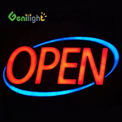 カスタマイズ ジャンボ ULTRA BRIGHT LED OPEN SIGN 閃き スクロールモード 赤/青 完璧