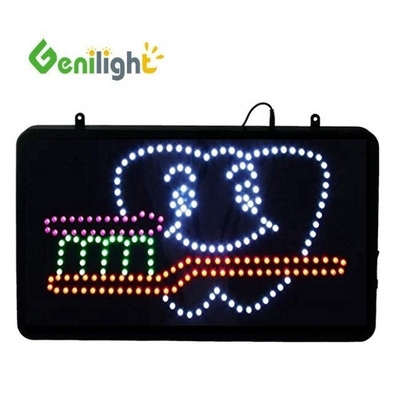 Genilight カスタム 歯医者 アニメーション LED ネオンサイン 歯のロゴ 高コントラスト比