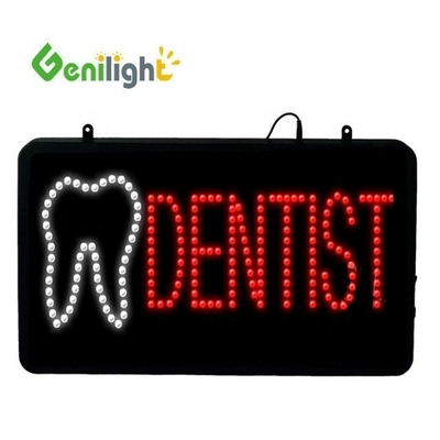 Genilight カスタム 歯医者 アニメーション LED ネオンサイン 歯のロゴ 高コントラスト比