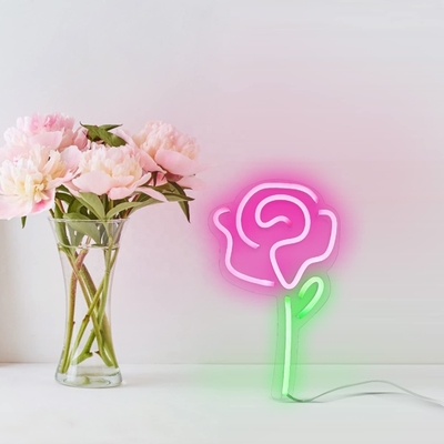 50000時間 LEDネオンサインライト パーソナライズされた花のバラ