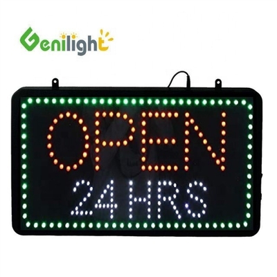 アニメーション LED ニューオン オープン 標識 時間表示機能 アニメーション フロントボード アクリル