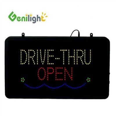 CE RoHS 承認 Genilight 22*13インチ 室内用 アクリルLED ネオンオープンサイン 広告用