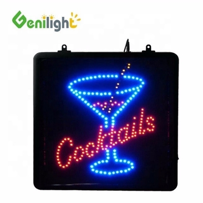 0 電力消費 Genilight カスタムコックテイル カップロゴ付き LED ネオンサイン