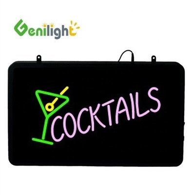 0 電力消費 Genilight カスタムコックテイル カップロゴ付き LED ネオンサイン