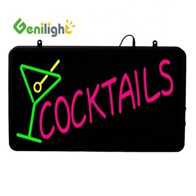 0 電力消費 Genilight カスタムコックテイル カップロゴ付き LED ネオンサイン