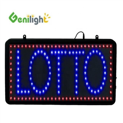 オリジナル・ジェニライト 室内 56*33cm 超明るさ カスタム LED LOTTO オープンディスプレイ LEDサイン