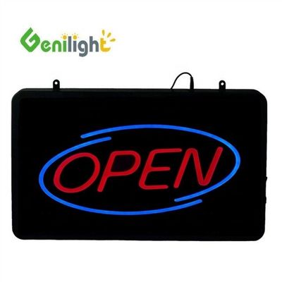 Genilight 56*33cm カスタムネオン営業時間 LEDオープンサインディスプレイ機能 ANIMATION