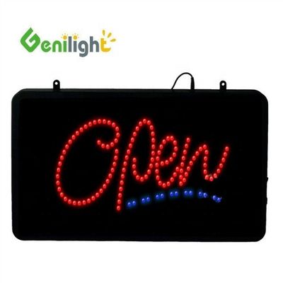 Genilight 56*33cm カスタムネオン営業時間 LEDオープンサインディスプレイ機能 ANIMATION