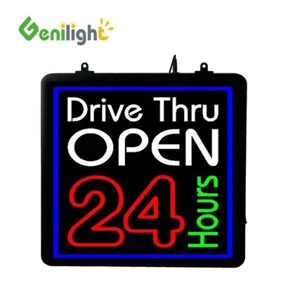 CE ROHS 認定 ベスト バッテリー駆動 24 時間 フレックス 文字標識 LED ネオン オープン 標識