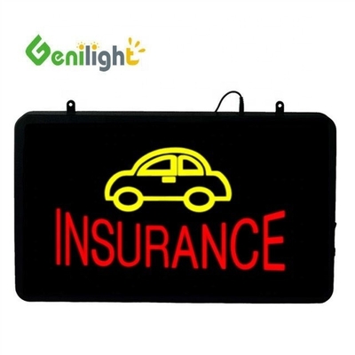 ピクセルピッチ LEDカーロゴとINSURANCE ネオンオープンサイン