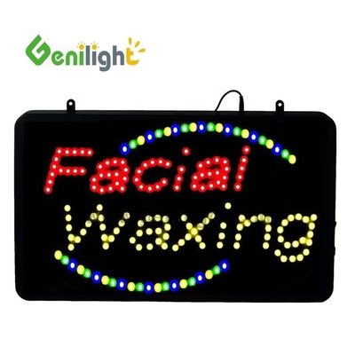 22*13インチ DC12V Genilight 室内 ワクシング 安全な電圧広告のためのアニメーション LED サイン