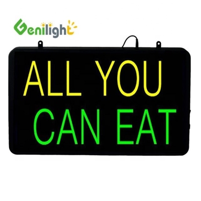 CE RoHS 室内 56*33cm Genilight 無空白フラッシュ LEDオープンサイン プログラム可能な LEDサイン