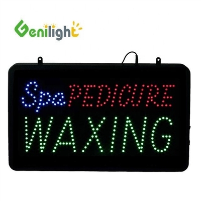 CE RoHS 室内 56*33cm Genilight 無空白フラッシュ LEDオープンサイン プログラム可能な LEDサイン