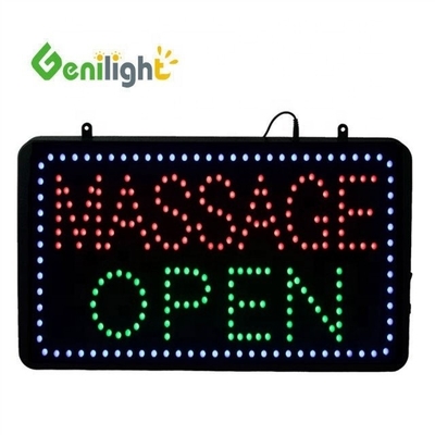 CE RoHS 室内 56*33cm Genilight 無空白フラッシュ LEDオープンサイン プログラム可能な LEDサイン