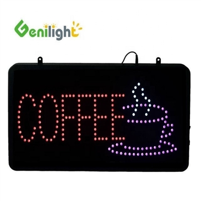 53*45cm アニメーション LED ビジネス カフェ クラブ サイン オン/オフ スイッチ 明るい オープン ライト ネオン LED