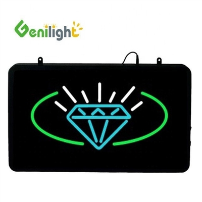 Genilight Indoor 56*33cm LEDサイン 店舗の明るさと宝石を異なるモードで表示