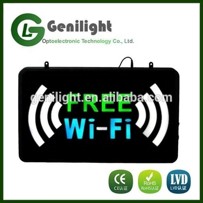 全彩のWIFI HOT SPOT LEDオープンサイン 5mmの超明るいLEDでデザイン