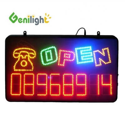 Genilight 室内 22*13インチ DC12v OPEN 24時間 LEDライトサイン カスタマイズされた形状オプション
