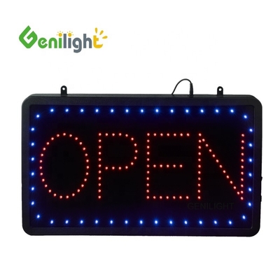 LEDのオープンサインは,あなたが23 x 13インチ円形のビジネスのために開いていることを顧客に知らせます