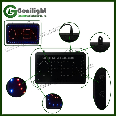 バッテリー駆動LEDビジネスオープンDIYサイン ABSアウトフレームとネオン光源