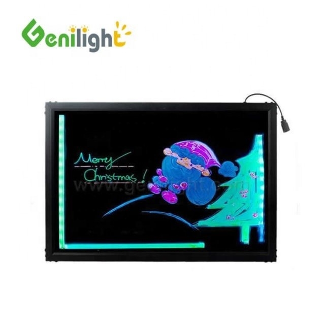 直角型 60*40cm アクリルボード RGB マジック LED 文字標識