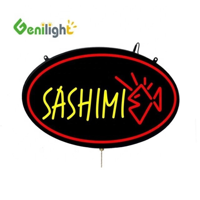 2種類の変更機能 SASHIMI LEDネオンオープンサイン 釣り棒ショップ ピクセルピッチ DIY