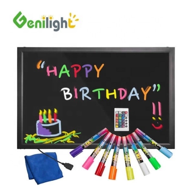 ギフト長方形LEDメッセージ書き板 60*80cm 休日/イベント/メニューの装飾用