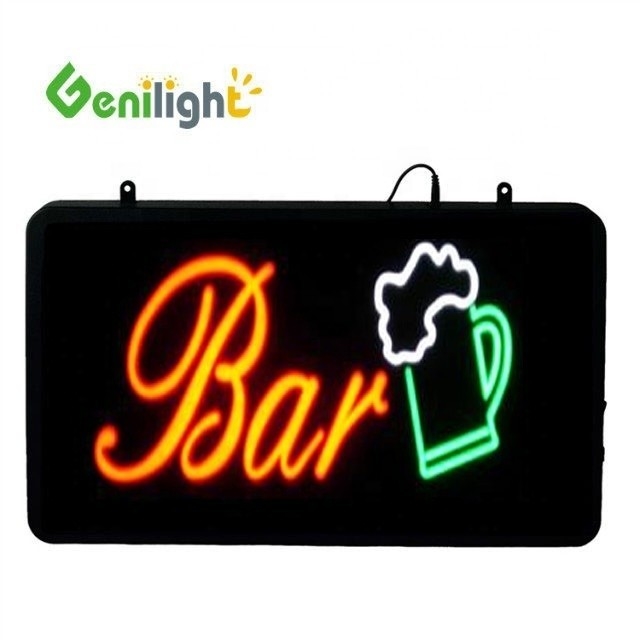 Genilight 56*33cm ベストデザイン LED ネオンビールバーライト 標識 エポキシ樹脂とアクリル