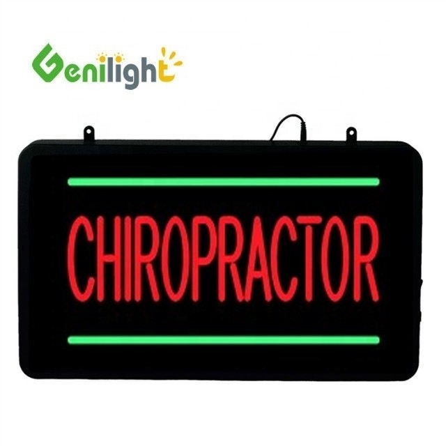 Genilight 22*13インチ LED CHIROPRACTOR マッサージショップのネオンサイン CE RoHS認証