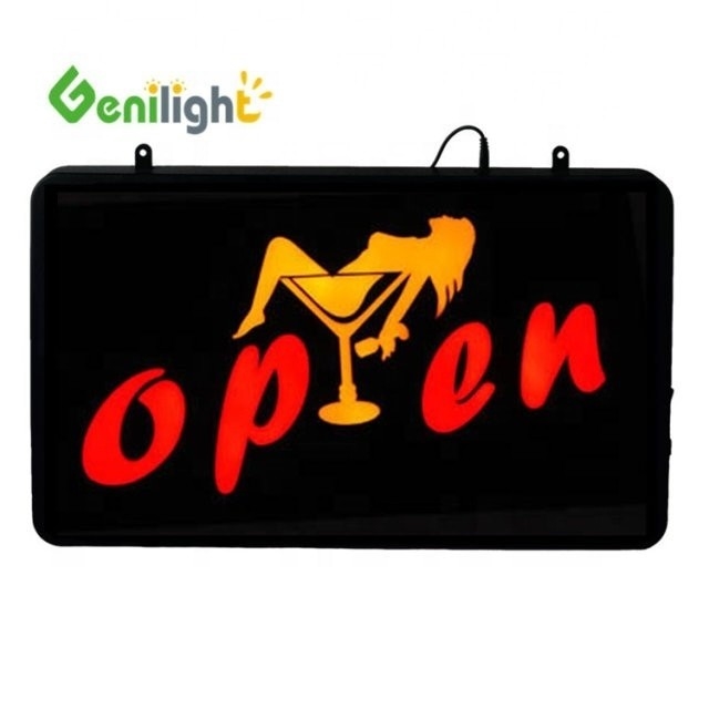 OPEN セキシーガールズ パブ バークラブ LEDライトサイン 正方形 寿命5万時間