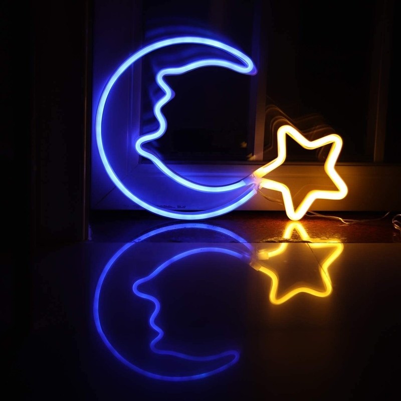 LED 月星ネオン灯 祭りの装飾用 寿命 50000 時間 消費電源 1