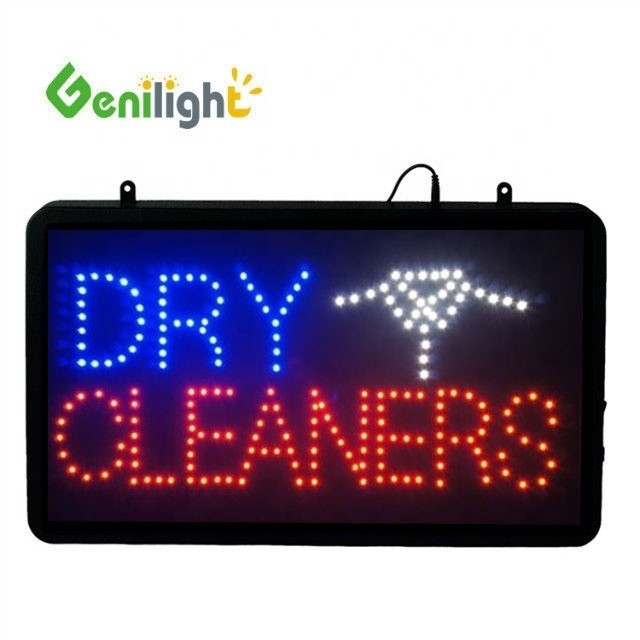 省エネ オーダーメイド LED オープン サイン ドライクリーナー用 室内用 Genilight 3 フレッシュ モード