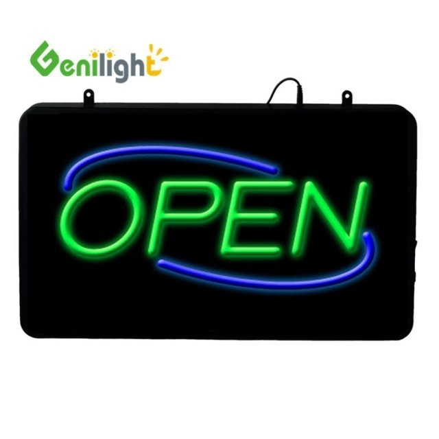 DC 12V LED NEONサイン OPEN 電動ディスプレイサイン あなたの広告ボードゲームを向上させる